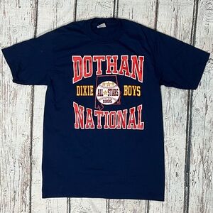 Vintage 90s Dothan National All Stars 1995 Baseball Blue Tshirt